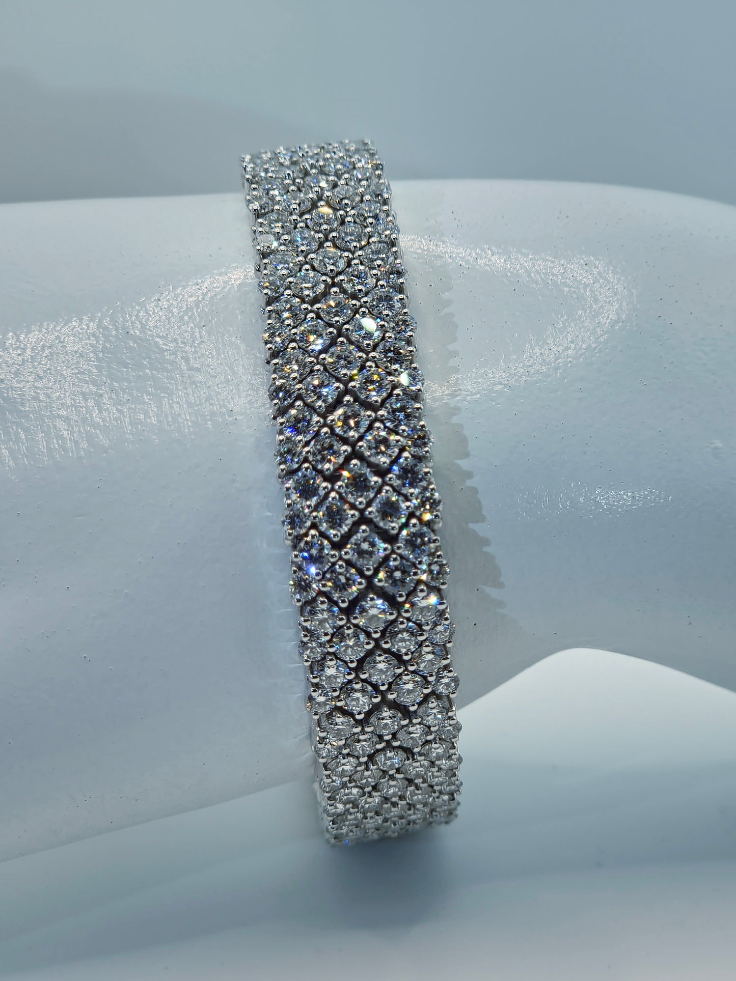 The Heiress – 19+ carat Five-Row Diamond Bracelet