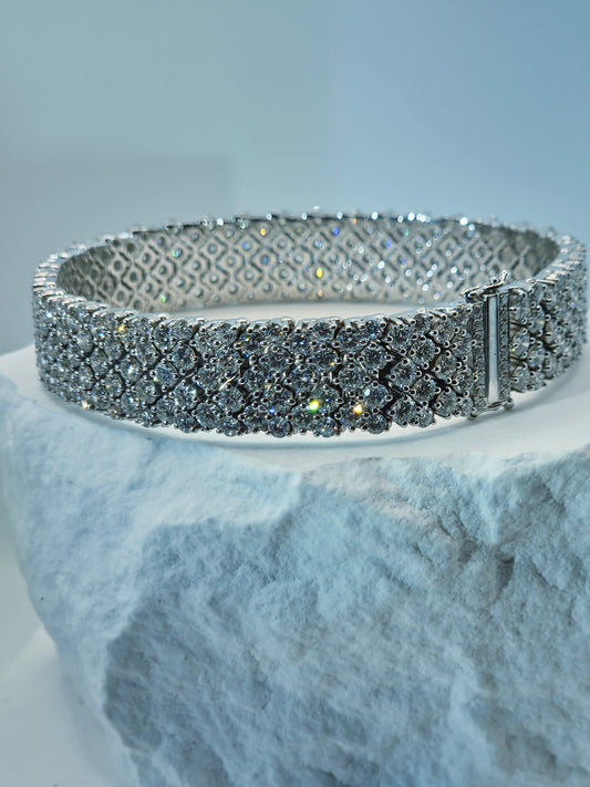 The Heiress – 19+ carat Five-Row Diamond Bracelet