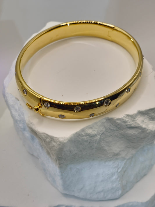 The Starry Night – 1.6 carat Solid Bangle