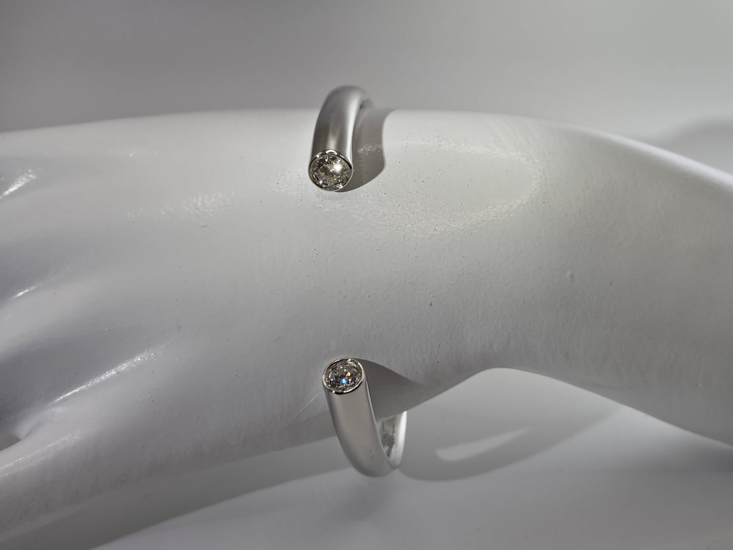The Dreamer – 1.2 carat Two Stone Diamond Bangle Bracelet