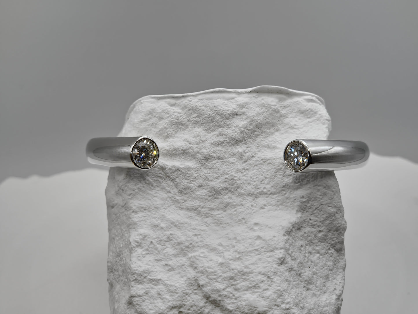The Dreamer – 1.2 carat Two Stone Diamond Bangle Bracelet