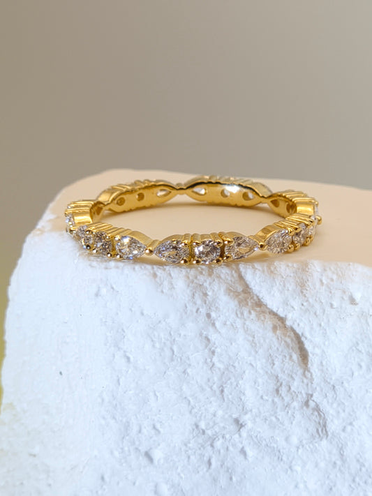 Multi-Shape Diamond Eternity Ring